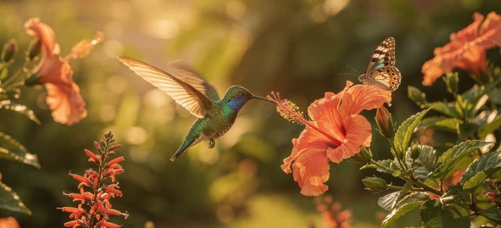 Estudo destaca cinco flores que funcionam como ímã para beija-flores e borboletas - Imagem do artigo original