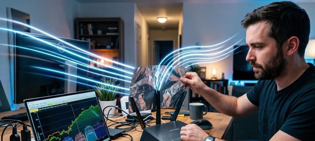 Truque com papel-alumínio viraliza e promete reforçar sinal de Wi-Fi em até 30% - Imagem do artigo original