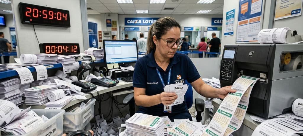 Cobrir todas as apostas da Mega-Sena custa mais de R$ 250 milhões e exige 580 dias de impressão - Imagem do artigo original