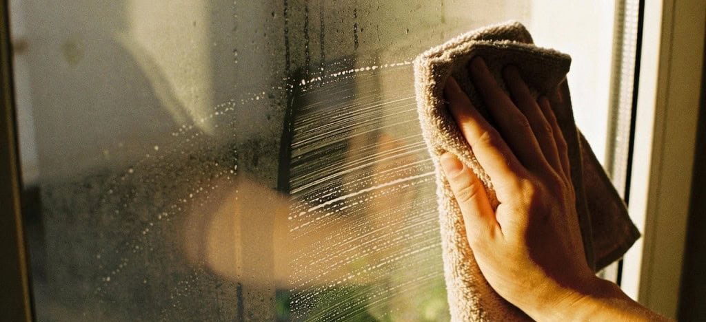 Estudo revela por que espelhos continuam manchados mesmo depois da limpeza - Imagem do artigo original