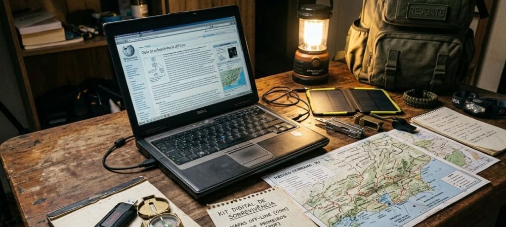 Pen drive com RefugiOS reúne mapas, Wikipedia e IA para emergências sem internet - Imagem do artigo original