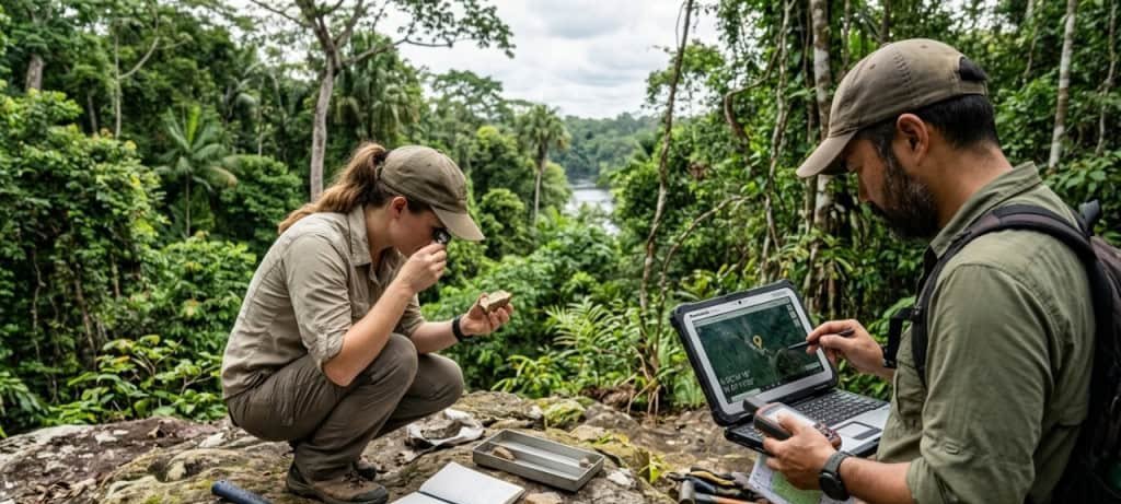 Vulcão Amazonas revela registros de atividade vulcânica com 1,8 bilhão de anos na região amazônica - Imagem do artigo original