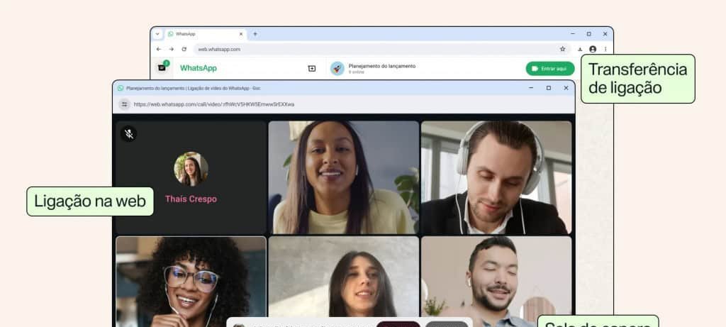 WhatsApp passa a oferecer chamadas de voz e vídeo direto no navegador - Imagem do artigo original
