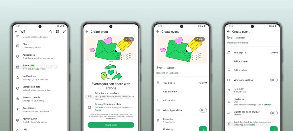 WhatsApp testa aba dedicada para gerenciar eventos no Android - Imagem do artigo original