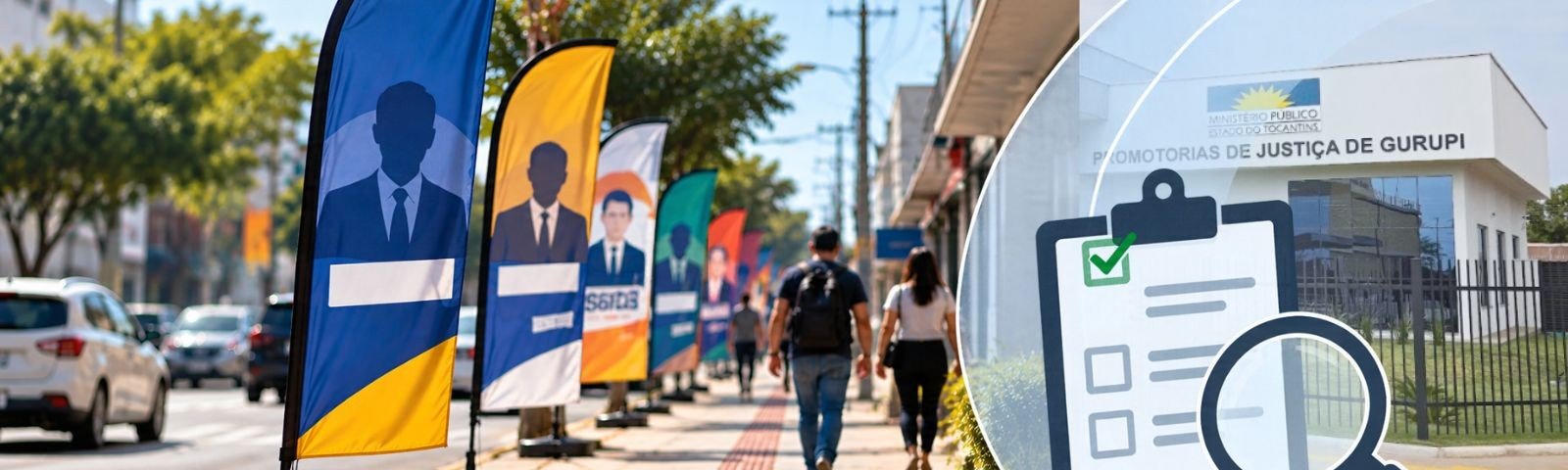 Ministério Público Eleitoral cobra fiscalização de “wind banners” em Gurupi - Imagem do artigo
