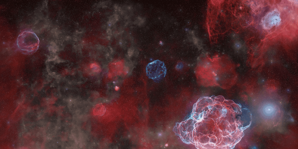 Fotografias revelam remanescentes de supernovas e analema solar sobre monumento escocês - Imagem do artigo original